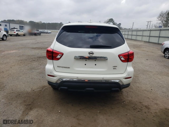 2019 Nissan Pathfinder S with VIN 5N1DR2MM0KC645048, listed as a Copart auction lot 49403445 with 144,016 mi miles and Salvage Title. Bid and sale history available at carsss.com. Image 6.