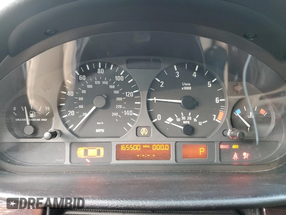 2005 BMW 3 Series 325i with VIN WBAEV33465KX09838, listed as a Copart auction lot 48338335 with 165,500 mi miles and Salvage Title. Bid and sale history available at carsss.com. Image 9.