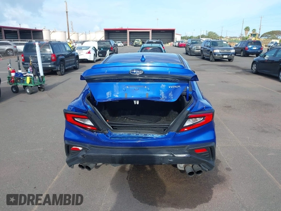2022 Subaru WRX Premium with VIN JF1VBAF66N9022448, listed as a IAAI auction lot 42043788 with 38,018 mi miles and . Bid and sale history available at DreamBid. Image 16.