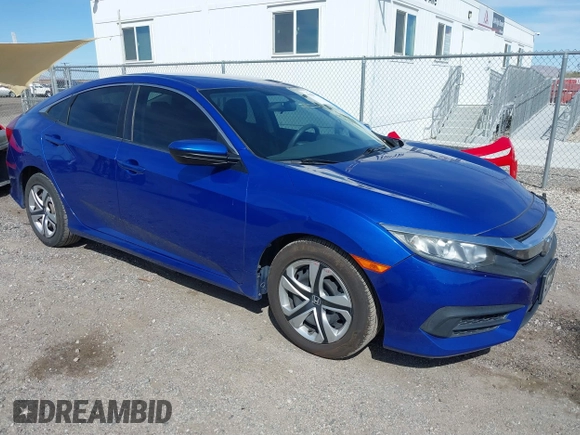 2016 Honda Civic Sedan LX with VIN 19XFC2F58GE248613, listed as a IAAI auction lot 41888971 with 171,929 mi miles. Bid and sale history available at carsss.com. Image 1.