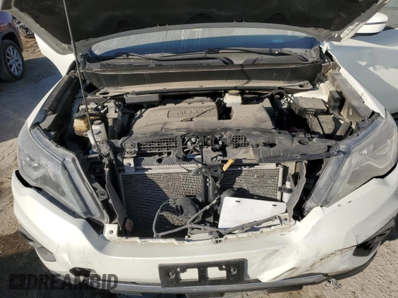 2018 Nissan Pathfinder Platinum z VIN 5N1DR2MM4JC633404, wystawiony jako Copart lot #86541774 z przebiegiem 141 455 mil mil oraz Szkoda całkowita • Salvage title. Historia ofert i sprzedaży dostępna na DreamBid. Obrazek 12.