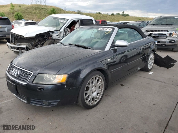 2006 Audi S4 with VIN WUARL48H16K900017, listed as a Copart auction lot 61431414 with 164,209 mi miles and Salvage Title. Bid and sale history available at carsss.com. Image 1.