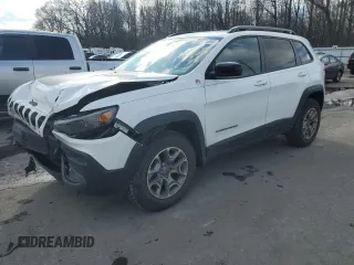 2022 Jeep Cherokee Trailhawk with VIN 1C4PJMBX7ND503943, listed as a Copart auction lot 42821495 with 24,256 mi miles and Salvage Title. Bid and sale history available at carsss.com. Image 1.
