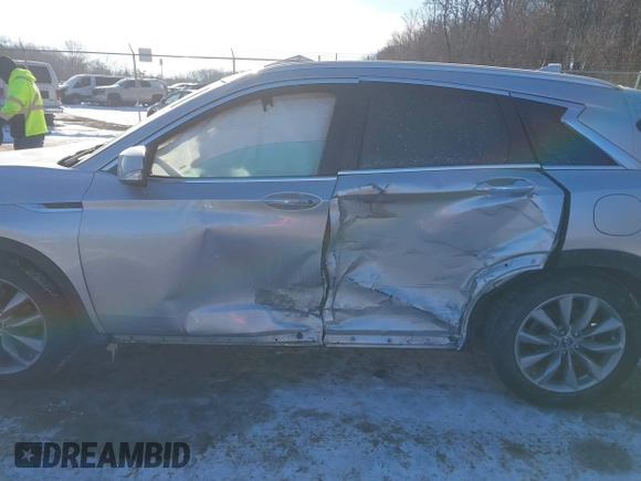 2019 Infiniti QX50 Essential with VIN 3PCAJ5M36KF146085, listed as a IAAI auction lot 41362549 with 73,383 mi miles and . Bid and sale history available at DreamBid. Image 6.