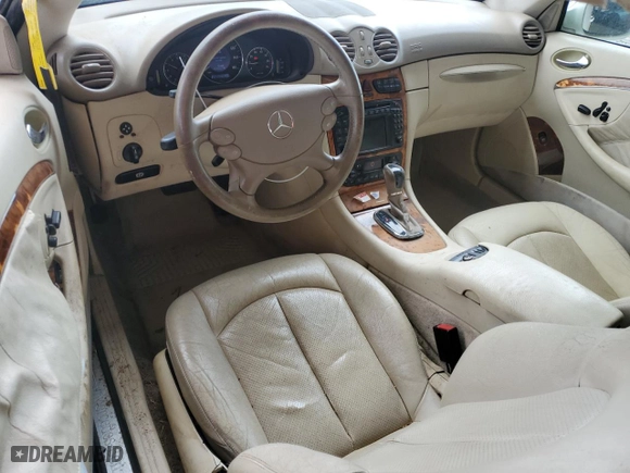 2003 Mercedes-Benz CLK-Class 3.2L with VIN WDBTJ65J93F042522, listed as a Copart auction lot 49341725 with 217,646 mi miles and Salvage Title. Bid and sale history available at carsss.com. Image 8.