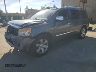 2011 Nissan Armada SV z VIN 5N1BA0ND8BN607587, wystawiony jako Copart lot #85518324 z przebiegiem Nie podano mil oraz Czysty tytuł • Clean title. Historia ofert i sprzedaży dostępna na DreamBid. Obrazek 1.