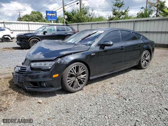 2017 Audi A7 Premium Plus with VIN WAUW2AFC9HN028869, listed as a Copart auction lot 67662504 with 67,397 mi miles and Salvage Title. Bid and sale history available at carsss.com. Image 1.