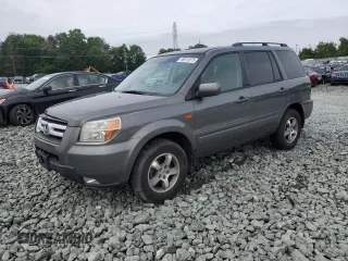 2007 Honda Pilot EX-L with VIN 5FNYF28527B033400, listed as a Copart auction lot 58813375 with 162,767 mi miles and Salvage title. Bid and sale history available at DreamBid. Image 1.