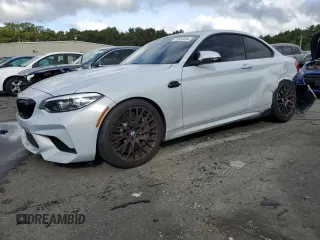 2019 BMW M2 Competition with VIN WBS2U7C51K7D09463, listed as a Copart auction lot 70858494 with 53,327 mi miles and Salvage Title. Bid and sale history available at carsss.com. Image 1.