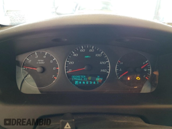 2007 Chevrolet Impala LT with VIN 2G1WT58K979297217, listed as a Copart auction lot 53323415 with 175,362 mi miles and Salvage Title. Bid and sale history available at DreamBid. Image 9.