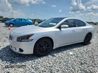 2014 Nissan Maxima SV with VIN 1N4AA5AP8EC454678, listed as a Copart auction lot 61568175 with 123,156 mi miles and Salvage title. Bid and sale history available at DreamBid. Image 1.