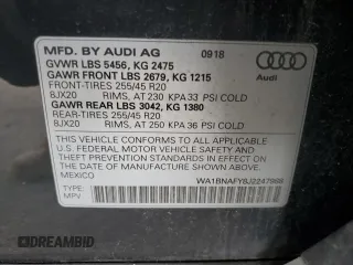 2018 Audi Q5 Premium Plus with VIN WA1BNAFY8J2247988, listed as a Copart auction lot 65188895 with 146,177 mi miles and Clean title. Bid and sale history available at DreamBid. Image 13.