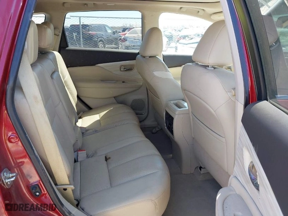 2015 Nissan Murano SL with VIN 5N1AZ2MG6FN229352, listed as a IAAI auction lot 41861129 with 136,242 mi miles. Bid and sale history available at carsss.com. Image 8.