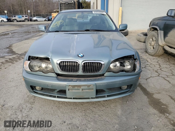 2002 BMW 3 Series 325Ci with VIN WBABN33452PG59471, listed as a Copart auction lot 43534095 with 178,181 mi miles and Salvage title. Bid and sale history available at DreamBid. Image 5.