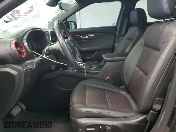 2021 Chevrolet Blazer RS с VIN 3GNKBKRS1MS522144, выставлен на аукционе Copart как лот 50639635 с пробегом 43 593 миль миль и Списание • Salvage title. История ставок и продаж доступна на DreamBid. Изображение 7.
