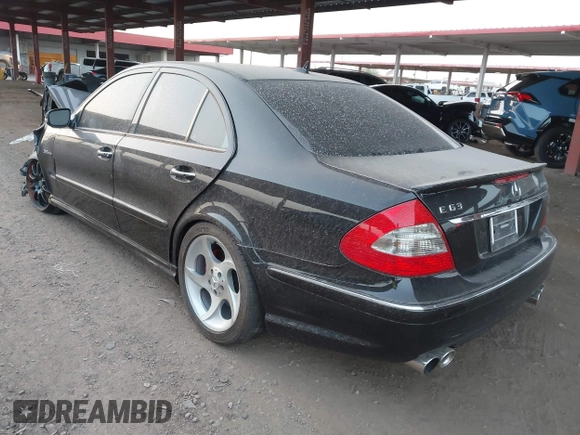 2007 Mercedes-Benz E 63 AMG with VIN WDBUF77X77B127711, listed as a IAAI auction lot 41185489 with 117,590 mi miles and . Bid and sale history available at carsss.com. Image 3.