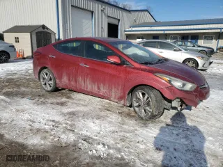 2014 Hyundai Elantra Limited with VIN 5NPDH4AE8EH502194, listed as a Copart auction lot 89199645 with 148,366 mi miles and Salvage Title. Bid and sale history available at carsss.com. Image 4.