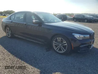 2018 BMW 7 Series 740e xDrive iPerformance with VIN WBA7J2C52JG938439, listed as a Copart auction lot 69452044 with 38,451 mi miles and Salvage Title. Bid and sale history available at carsss.com. Image 4.