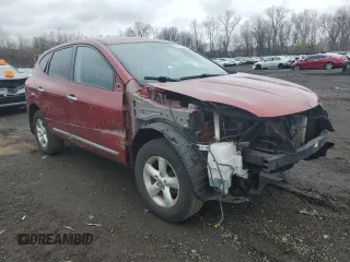 2012 Nissan Rogue S with VIN JN8AS5MV4CW362890, listed as a Copart auction lot 52598385 with 80,531 mi miles and Salvage Title. Bid and sale history available at DreamBid. Image 4.