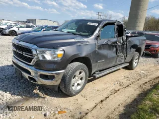 2022 Ram 1500 Big Horn with VIN 1C6SRFBT2NN144580, listed as a Copart auction lot 54046155 with 53,776 mi miles and Salvage title. Bid and sale history available at DreamBid. Image 1.