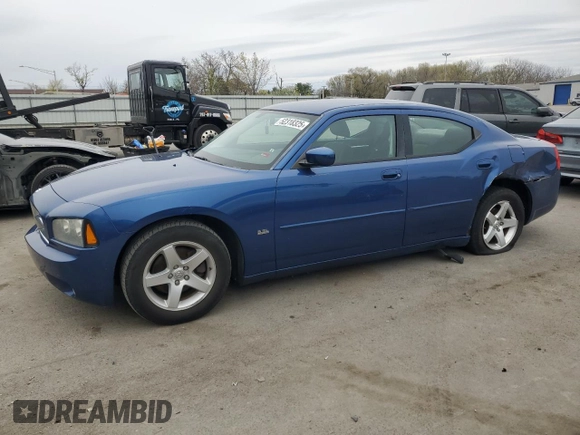 2010 Dodge Charger SXT with VIN 2B3CA3CV1AH128202, listed as a Copart auction lot 52318325 with 119,359 mi miles and Salvage Title. Bid and sale history available at carsss.com. Image 1.