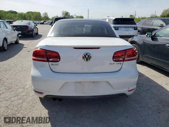 2013 Volkswagen Eos Komfort with VIN WVWBW8AH4DV001851, listed as a Copart auction lot 52132944 with 81,948 mi miles and Salvage Title. Bid and sale history available at DreamBid. Image 6.