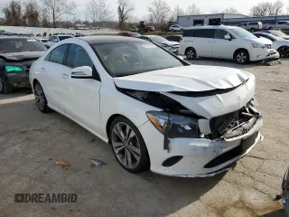 2019 Mercedes-Benz CLA with VIN WDDSJ4GB9KN770679, listed as a Copart auction lot 79707543 with 58,833 mi miles and Salvage Title. Bid and sale history available at carsss.com. Image 4.