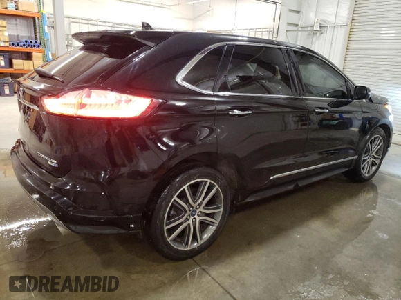 2019 Ford Edge Titanium with VIN 2FMPK4K95KBC20405, listed as a Copart auction lot 50784865 with 63,145 mi miles and Salvage Title. Bid and sale history available at carsss.com. Image 3.