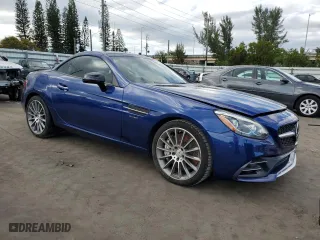 2017 Mercedes-Benz SLC with VIN WDDPK6GA3HF129391, listed as a Copart auction lot 42953505 with 41,151 mi miles and Salvage Title. Bid and sale history available at carsss.com. Image 4.
