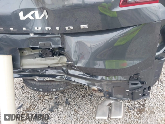 2022 Kia Telluride S with VIN 5XYP64HC0NG318575, listed as a IAAI auction lot 42607732 with 10,422 mi miles and . Bid and sale history available at DreamBid. Image 6.