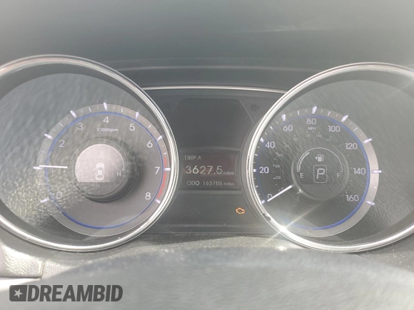2014 Hyundai Sonata GLS with VIN 5NPEB4AC7EH852646, listed as a Copart auction lot 48745895 with 163,785 mi miles and Salvage Title. Bid and sale history available at carsss.com. Image 9.