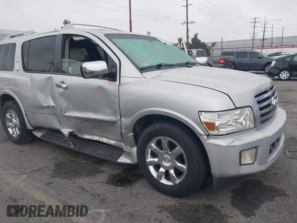 2005 Infiniti QX56 with VIN 5N3AA08AX5N810084, listed as a IAAI auction lot 41862041 with 168,958 mi miles. Bid and sale history available at carsss.com. Image 6.
