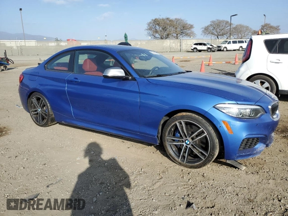 2018 BMW 2 Series M240i with VIN WBA2J5C50JVC07096, listed as a Copart auction lot 53274474 with 67,976 mi miles. Bid and sale history available at carsss.com. Image 4.