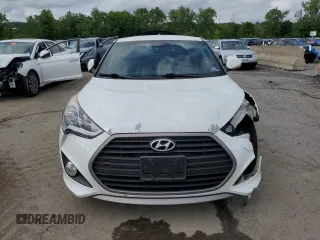 2016 Hyundai Veloster Turbo with VIN KMHTC6AE8GU279083, listed as a Copart auction lot 60443225 with 103,382 mi miles and Salvage title. Bid and sale history available at DreamBid. Image 5.
