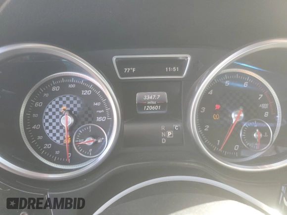 2017 Mercedes-Benz GLE 43 AMG with VIN 4JGED6EB7HA075089, listed as a Copart auction lot 48870285 with 120,601 mi miles and Salvage title. Bid and sale history available at DreamBid. Image 9.