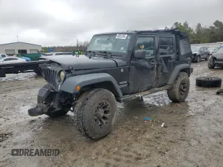 2017 Jeep Wrangler Unlimited Sport with VIN 1C4BJWDG4HL632266, listed as a Copart auction lot 56485954 with 137,728 mi miles and Salvage Title. Bid and sale history available at carsss.com. Image 1.