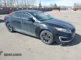 2013 Kia Optima Hybrid LX with VIN KNAGM4AD5D5041953, listed as a IAAI auction lot 41798419 with 1 mi miles. Bid and sale history available at carsss.com. Image 1.