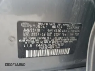 2018 Hyundai Sonata Hybrid SE with VIN KMHE24L3XJA078628, listed as a Copart auction lot 85949024 with 127,444 mi miles and Clean Title. Bid and sale history available at carsss.com. Image 12.