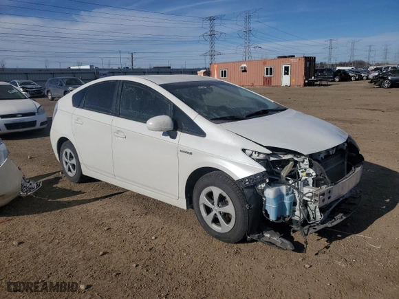 2012 Toyota Prius One with VIN JTDKN3DU9C5519564, listed as a Copart auction lot 42374055 with 106,513 mi miles and Salvage Title. Bid and sale history available at carsss.com. Image 4.
