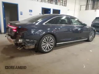 2019 Audi A8 L with VIN WAU8DAF89KN010958, listed as a Copart auction lot 42954435 with 125,582 mi miles and Salvage Title. Bid and sale history available at carsss.com. Image 3.