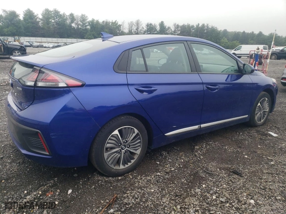 2021 Hyundai Ioniq Plug-In Hybrid SE with VIN KMHC65LD7MU251549, listed as a Copart auction lot 66152294 with NaN miles and Salvage Title. Bid and sale history available at carsss.com. Image 3.