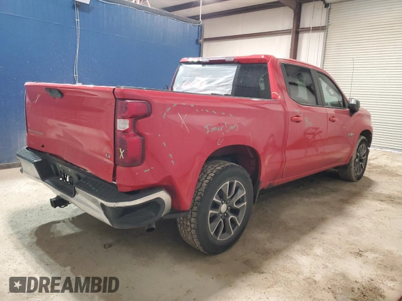 2020 Chevrolet Silverado 1500 LT with VIN 3GCPWCED0LG267262, listed as a Copart auction lot 45752815 with 106,765 mi miles and Salvage Title. Bid and sale history available at carsss.com. Image 3.