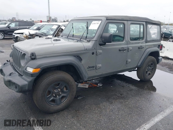 2022 Jeep Wrangler Unlimited High Tide with VIN 1C4HJXDG8NW126143, listed as a IAAI auction lot 41507703 with 44,472 mi miles and . Bid and sale history available at DreamBid. Image 17.