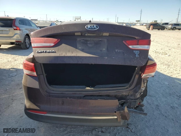 2018 Kia Optima LX with VIN 5XXGT4L32JG263013, listed as a Copart auction lot 42460255 with 122,182 mi miles and Salvage Title. Bid and sale history available at carsss.com. Image 6.