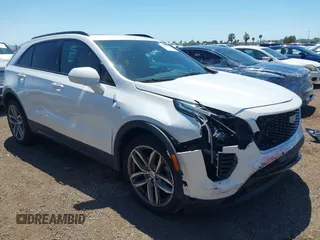 2019 Cadillac XT4 AWD Sport with VIN 1GYFZFR49KF162082, listed as a IAAI auction lot 42229059 with 73,943 mi miles and . Bid and sale history available at DreamBid. Image 1.