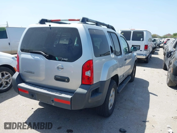 2005 Nissan Xterra S with VIN 5N1AN08UX5C630090, listed as a IAAI auction lot 41851878 with 121,202 mi miles. Bid and sale history available at carsss.com. Image 4.