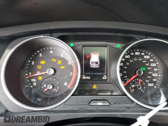 2019 Volkswagen Tiguan SE with VIN 3VV2B7AX9KM121005, listed as a Copart auction lot 50185215 with 60,192 mi miles and Salvage Title. Bid and sale history available at DreamBid. Image 9.