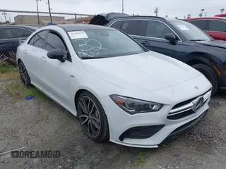 2021 Mercedes-Benz CLA 35 AMG with VIN W1K5J5BB2MN188727, listed as a IAAI auction lot 41599354 with 53,380 mi miles and . Bid and sale history available at DreamBid. Image 1.