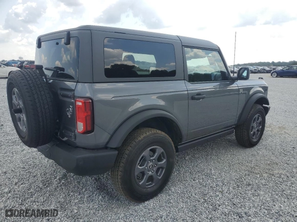 2024 Ford Bronco Big Bend with VIN 1FMDE7AH4RLA09758, listed as a Copart auction lot 69443664 with 5,376 mi miles and Salvage Title. Bid and sale history available at carsss.com. Image 3.