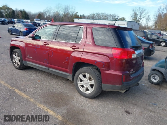 2016 GMC Terrain SLE with VIN 2GKALMEK9G6298423, listed as a IAAI auction lot 40803806 with 164,798 mi miles and . Bid and sale history available at carsss.com. Image 3.